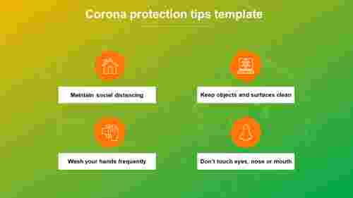 Corona protection tips template